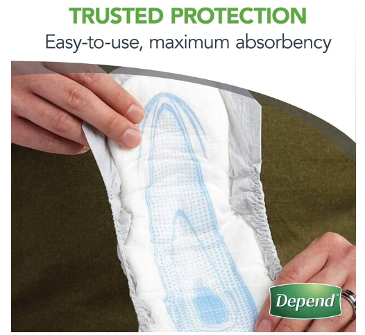 New Men Depend Guards Maximum Absorbency 168 Count Incontinence Pads