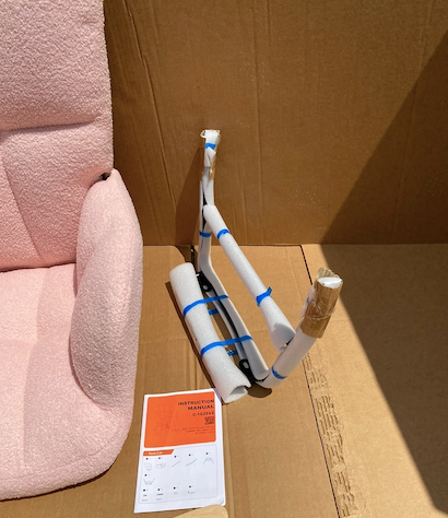 New Other DUMOS Rocking Chair Nursery Teddy Upholstered Gliders Rocker Armchair