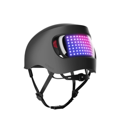 New Other Lumos Matrix Size M/L Bluetooth Charcoal Black Smart Helmet W/ Remote