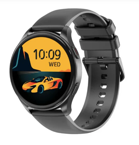 New Blackview X20 1.43" AMOLED Display 380mAh Battery Fitness Smart Watch, Black