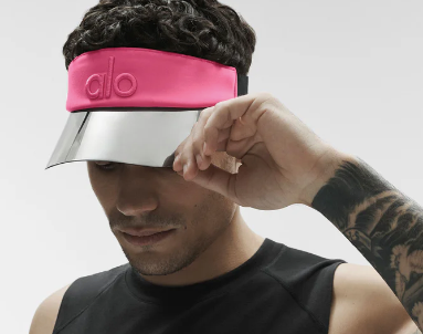 New Other Alo Yoga One Size Solar Visor, Paradise Pink