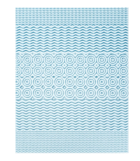 New Best Price Mattress Mellow Twin Blue 4” 5-Zone Memory Foam Mattress Topper