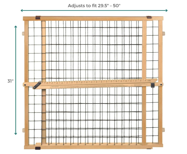 New Other MYPET 29.5"-50" Wide & 31” Tall Wire Mesh Pressure Mounted Dog Gate