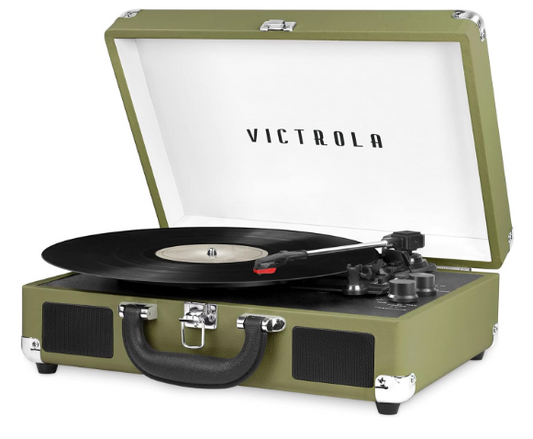 New Other Victrola Journey Bluetooth Suitcase Record Player, Green Olive