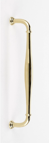 New Open Box Alno Charlie’s Collection 12" Contemporary Pull, Polished Brass