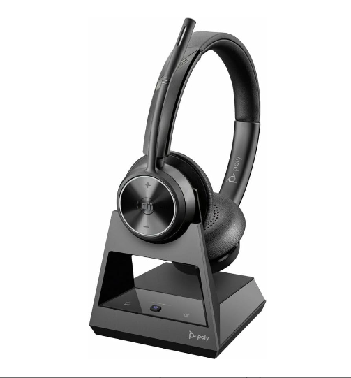 HP Poly Savi 7300 Office  Series Wireless Dect Headset, Black