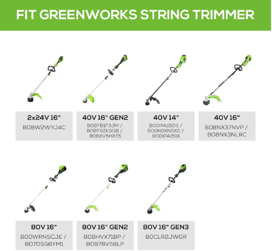 New Other Greenworks 16” Hedge Trimmer Attachment For Compatible String Trimmers