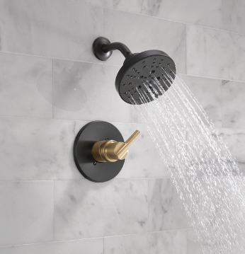 New Other Delta Nicoli 14 Series H2Okinetic Shower Head & Handle Set