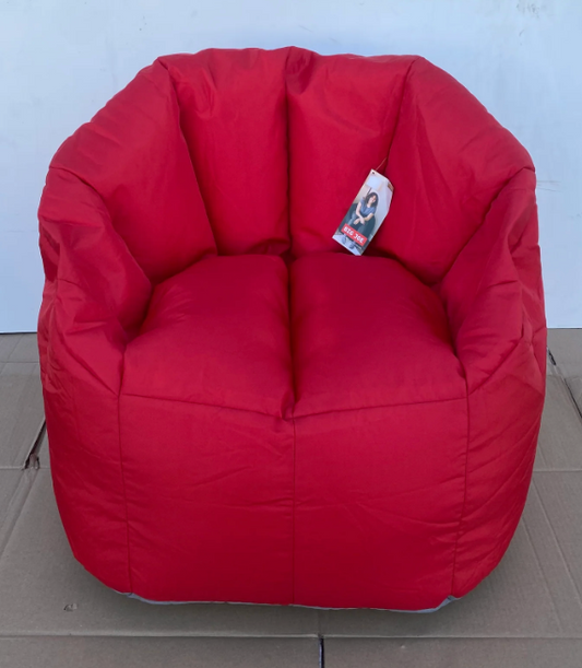 #250 - New Other - Big Joe Milano Beanbag Chair Red Fire Engine Smartmax (AS SHOWN)