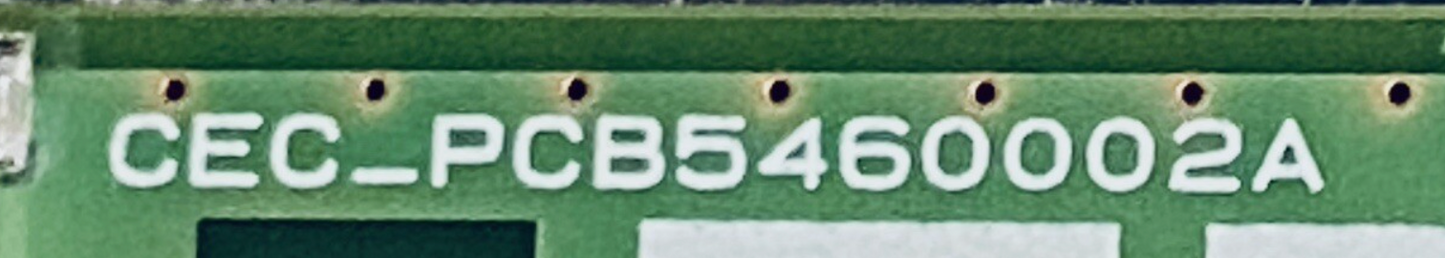 ONN TV Repair Part - ONA55UB19E06 - T-Con Board, CEC_PCB5460002A
