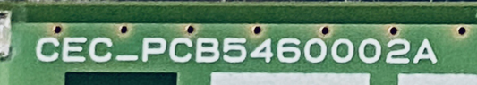 ONN TV Repair Part - ONA55UB19E06 - T-Con Board, CEC_PCB5460002A