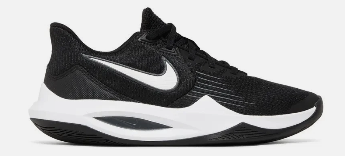 New Open Box Nike Precision V Shoe Size 9, Black & White, CW3403-003
