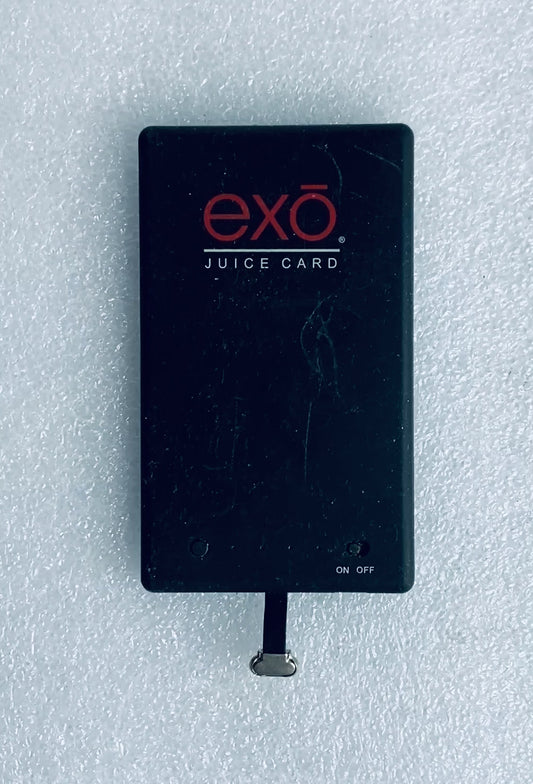 eXO Juice Card 2,800 mAh 5V 1A Portable Micro Charger, Black