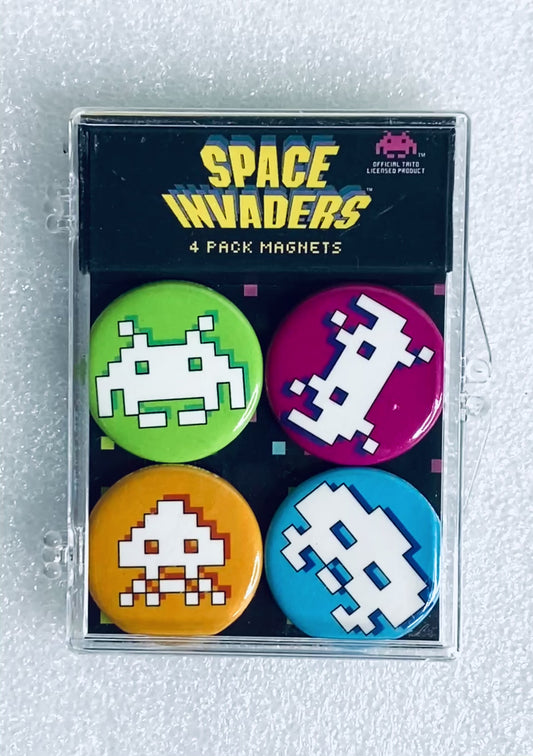 set Of 4 - New Other The Coop Space Invaders 1.5" Magnets Official License- (READ)