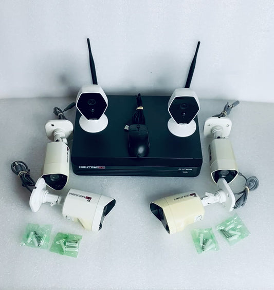 Night Owl 4-Channel Hybrid 4K Security 8.0 1TB HDD DVR Security System, (4) 8.0 4K Bullet & (2) 1080P Wireless Indoor Add-On Cameras (READ)