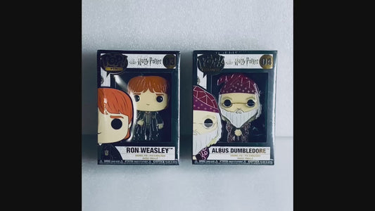 #65 - lot Of 2 New -Pop! Pin Harry Potter #03 Ron Weasley & #04 Albus Dumbledore - (IN CONDITION AS SHOWN)