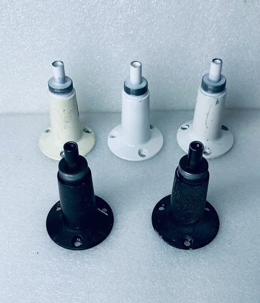 lot Of 5 - Eufy Solar Panel Bottom Attachment Mounts, 3 White & 2 Black - (READ)