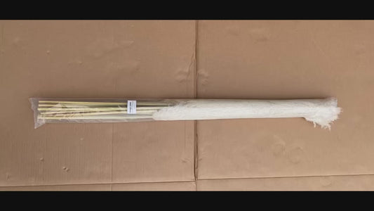 #73 - lot of 8 - 45" Wertuirk Champagne Faux Pampas Grass - (READ) - (IN CONDITION AS SHOWN)