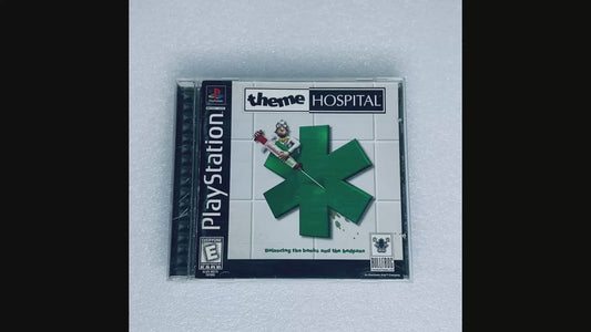 Sony PlayStation 1 PS1 Theme Hospital Video Game, Black Label - (READ)