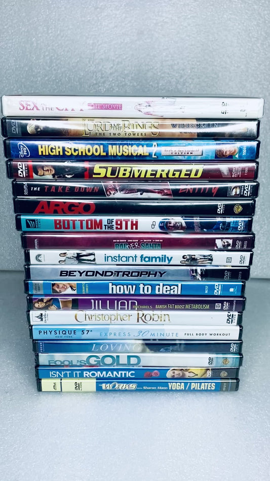 #08 - lot Of 18 New - Mixed DVD Movies - (IN CONDITION AS SHOWN)