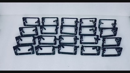 lot of 20 - 1 Gang Low Voltage Mounting Brackets Black for Wall Plate - (READ)